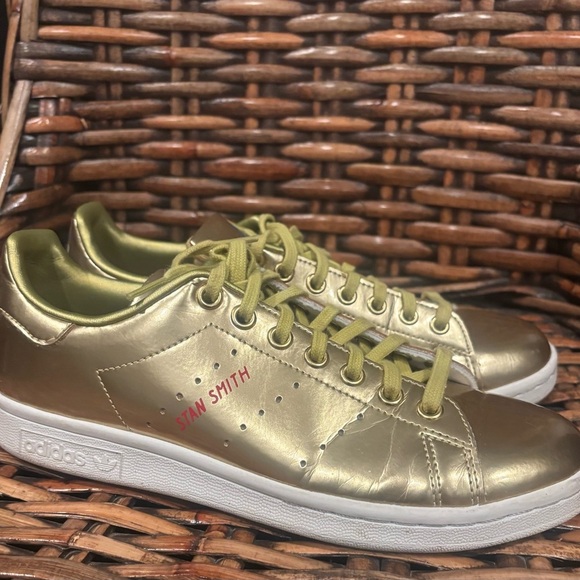 adidas Shoes - Adidas Originals Stan Smith Metallic Gold Sneakers  Mens Size 6.5 men /women’s 8